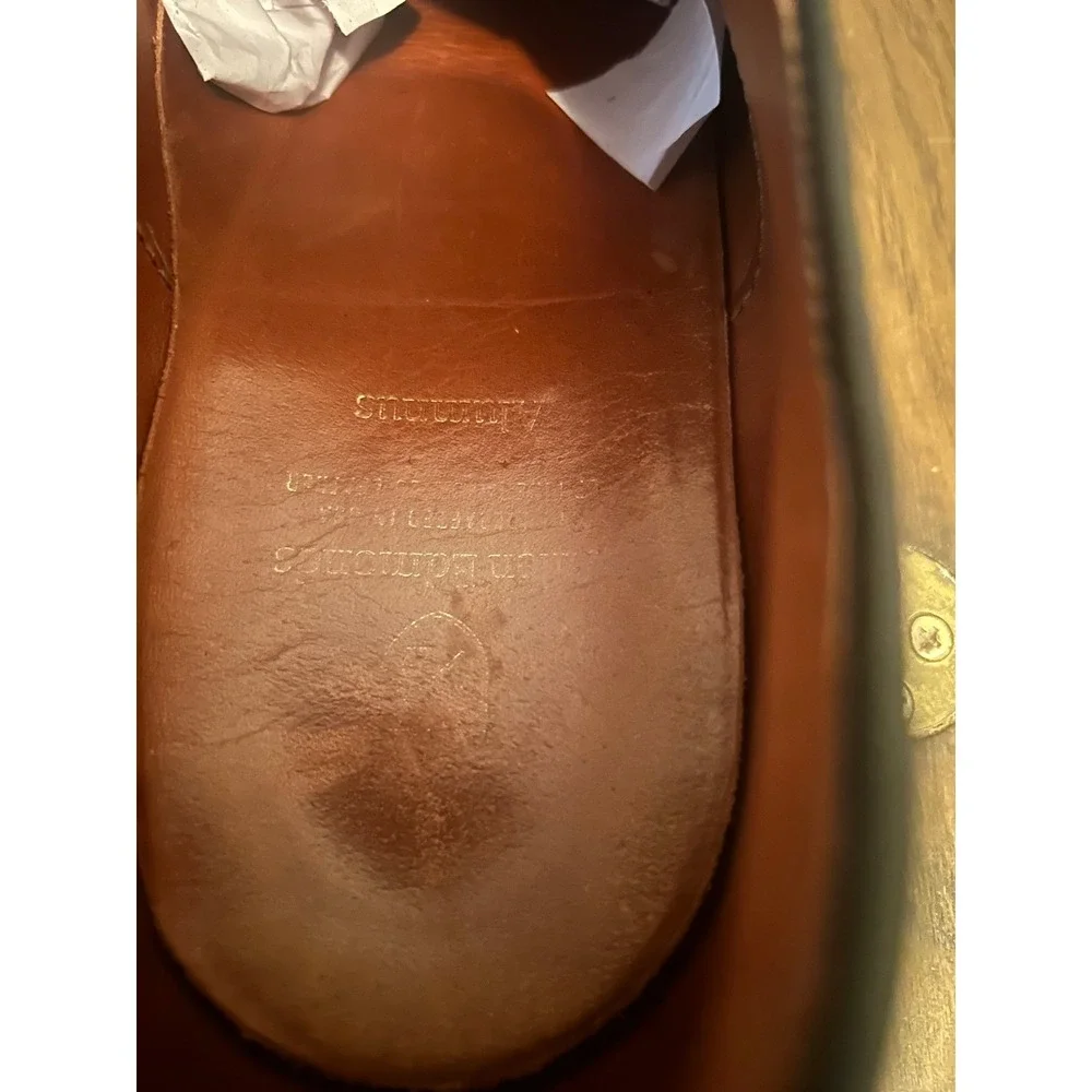 Allen Edmonds Alumnus Men's Black‎ Leather Wingtip Oxford Dress shoes Size 10.5D
